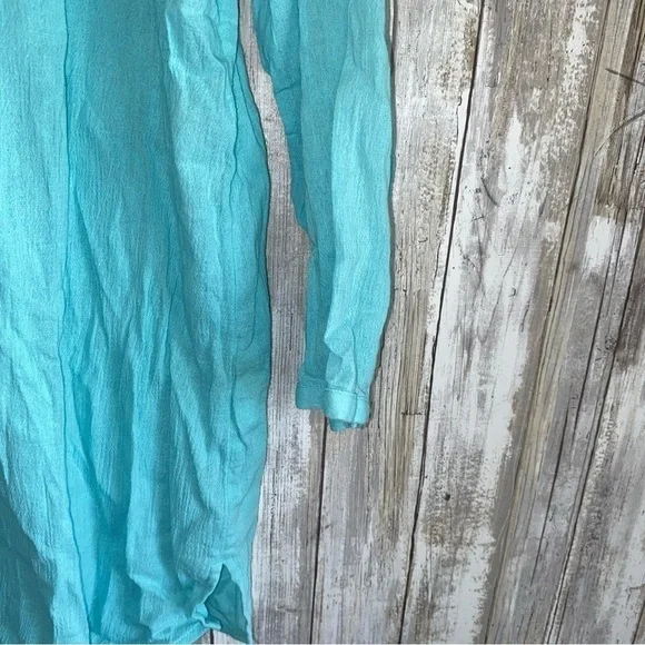 J. Jill Light Blue Popover Blouse - Picture 4 of 5